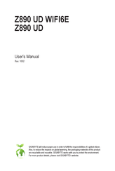 Gigabyte Z890 UD User Manual