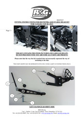 R&G RSET027BK Fitting Instructions Manual