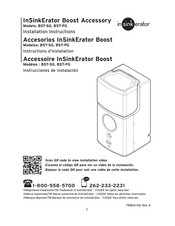InSinkErator BST-PG Installation Instructions Manual