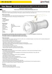 ENTAC EFL-2D-ALU-BI User Manual