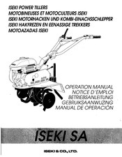 Iseki SA570 Operation Manual