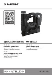 Parkside 436788 2304 Operation And Safety Notes