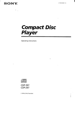 Sony CDP-261 Operating Instructions Manual