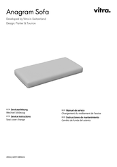 VITRA Anagram Sofa Service Instructions Manual