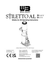 Will Burt STILETTO AL HD Operating Instructions Manual