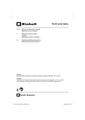 EINHELL E-VC 2340 SACL EX ARG Original Operating Instructions