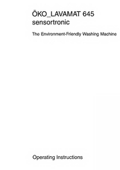 AEG 645 Operating Instructions Manual