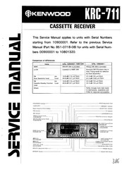 Kenwood KRC-711 Service Manual