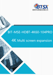 BTSX BIT-MSE-HDBT-4K60-104PRO Manual
