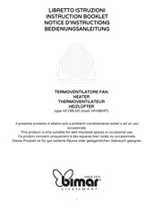 Bimar HF198.GR Instruction Booklet