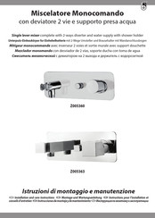 Bossini Z005363 Installation And Care Instructions