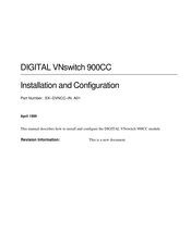 Cabletron Systems DIGITAL VNswitch 900CC Installation And Configuration Manual