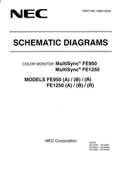 NEC MultiSync FE950 B Schematic Diagrams