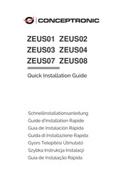 Conceptronic ZEUS01E Quick Installation Manual