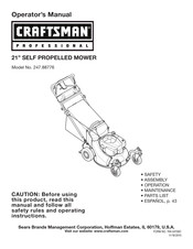 Craftsman 247.88776 Operator's manual Operator's Manual