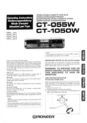 Pioneer CT-1050W Operating Instructions Manual