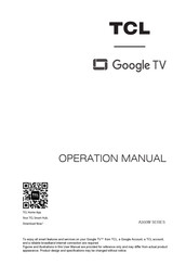 TCL A300W Series Operation Manual
