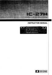 Icom IC-27H Instruction Manual