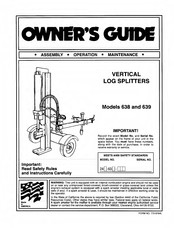 Mtd 638 Log Splitter Parts Manuals