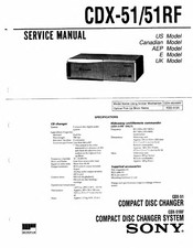 Sony CDX-51RF Service Manual