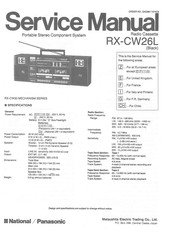 Panasonic RX-CW26L Service Manual