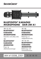 Silvercrest SKM 3W A1 Operation And Safety Notes