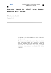 Step Electric AS380S-4T05P5 Operation Manual