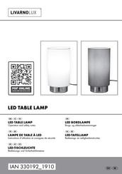 LIVARNO LUX 330192 1910 Operation And Safety Notes