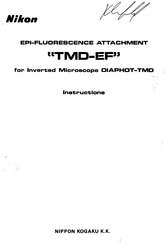 Nikon TMD-EF Instructions Manual