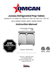 Omcan 58008 Instruction Manual