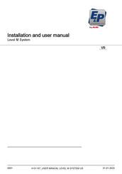 E&P HYDRAULICS Level M System Installation And User Manual