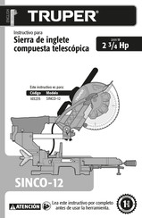Truper SINCO-12 Manual