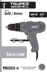 Truper TALA-3/8N Manual