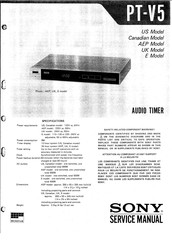 Sony PT-V5 AEP Service Manual