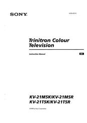 Sony Trinitron KV-271MSK Instruction Manual