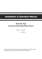 Sunrain YT-150TC1 Installation & Operation Manual