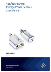 Rohde & Schwarz R&S NRP AN Series User Manual