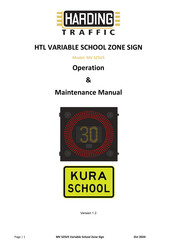Harding MV SZSVS Operation & Maintenance Manual