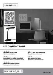 LIVARNO LUX 14122205L Operation And Safety Notes