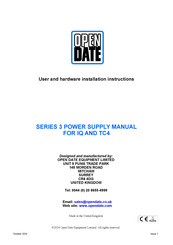 Open Date 3 Series Hardware Installation Instructions