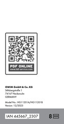 Tronic 445667 2307 Operation And Safety Notes