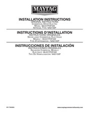 Maytag NAD150P Installation Instructions Manual