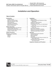 S&C 2000 series Installation And Operations