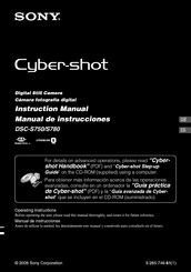 Sony DSC-S750 Instruction Manual
