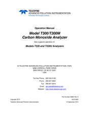 Teledyne T300 Operation Manual