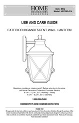 Home Decorators Collection HB7080-314 Use And Care Manual