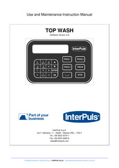 InterPuls TOP WASH Use And Maintenance Instruction Manual