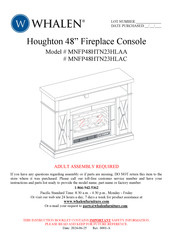 Whalen Houghton MNFP48HTN23HLAA Assembly Instructions Manual