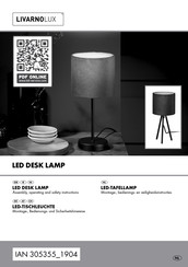 LIVARNO LUX 14142605L Assembly, Operating And Safety Instructions