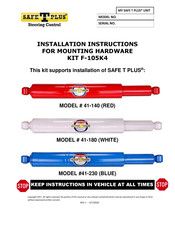 Safe T Plus F-105K4 Installation Instructions Manual